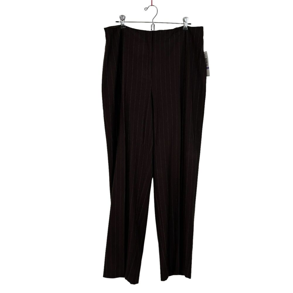 NWT Vintage David Brooks Brown Straight Leg Dress Pants Women’s 18